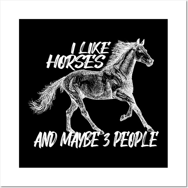 i like horses and maybe 3 people Wall Art by Choukri Store